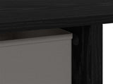 Desk with Drawer Black Oak 100 x 40 x 75 cm Engineered Wood 8000453