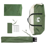 Car Tent with Roof Green 350 x 250 cm Polyester and Steel 42028551