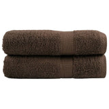 Premium Bath Towels "SOLUND" 2 pcs Brown 100x150 cm 600 gsm 137239