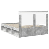 Bed Frame Concerte Grey 135 x 190 cm Solid Pine Wood 3411022