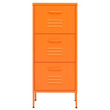 Storage Cabinet Orange 42.5x35x101.5 cm Steel 336183