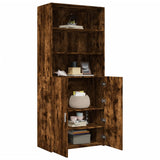 Highboard Smoked Oak 80x42.5x185 cm Engineered Wood 3281382