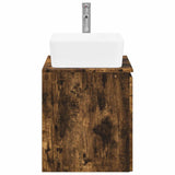 Bathroom Furniture Set Smoked Oak Engineered Wood 3404335