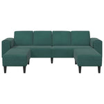 Sofa Set 3 pcs Dark green Velvet 3335124