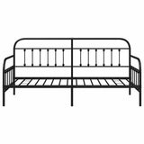 Daybed Frame Black 100 x 200 cm Powder-Coated Steel 42002633