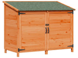 Garden Shed Brown 106.5 x 56 x 113.5 cm Solid Fir Wood 42033443
