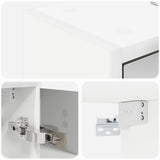 Bathroom Mirror Cabinet White 63.5 x 16 x 62.5 cm 889159