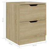 ZNTS Bedside Cabinets 2 pcs Sonoma Oak 40x40x50 cm Engineered Wood 326730