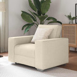 Sofa Beige 100 x 77 x 82 cm Linen 4105216