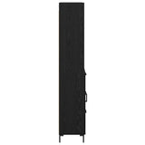 Highboard Black Oak 69.5 x 34 x 180 cm Engineered Wood 3416074
