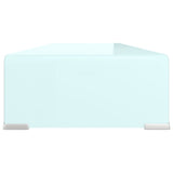TV Stand/Monitor Riser Glass Green 90x30x13 cm 244146