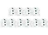 Garden Fence 5 pcs Green Steel 42021371