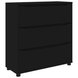 Storage Cabinet Black 80 x 31 x 81 cm Engineered Wood 888848