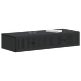 Wall-Mounted Side Table Wall-mounted Black 87.5 x 34.5 x 17 cm 897986