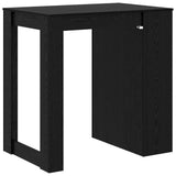 Bar Table Black Oak 102 x 70 x 103.5 cm Engineered Wood 3423343