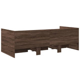 ZNTS Daybed with Drawers without Mattress Brown Oak 75x190 cm Small Single 3280838