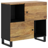 Sideboard with 2 Doors 80x33x75 cm Solid Wood Mango 352924