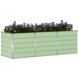 Planter Green 240 x 80 x 75 cm Steel 42018247