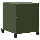 Bedside Cabinet Olive Green 36x39x43.5 cm Steel 846622