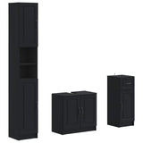 3 Piece Bathroom Cabinet Set UTRECHT Engineered Wood 3417892