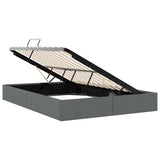 Storage Bed with Storage Dark Grey 153 x 203 cm Fabric 3370059