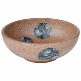 Countertop Basin Brown and Blue Round 41x14 cm Ceramic 155057