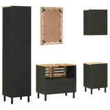 Bathroom Cabinet Set with Drawer 5 pcs Solid Mango Wood 3310168