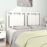 Bed Headboard White 140.5x4x100 cm Solid Pine Wood 817936