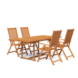 Garden Dining Set Natural wood Solid Acacia wood Medium 3079637