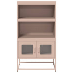 ZNTS Highboard Pink 68x39x123 cm Steel 853369