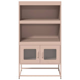 ZNTS Highboard Pink 68x39x123 cm Steel 853369