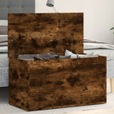 Storage Chest Smoked Oak 84x42x46 cm Engineered Wood 815192