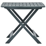 Folding Garden Table Green 79x72x70 cm Plastic 48791