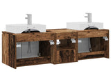 Bathroom Cabinet Set 3 pcs Old Wood 49.5 x 41 x 62.5 cm 3405655