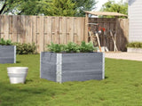 Garden Planter Grey 80x60 cm Solid Wood Pine 3295421