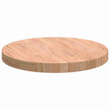 Table Top Light Brown 50 x 4 cm Solid Oak Wood 42016015