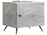 Bedside Cabinet Concrete Grey 43 x 34.5 x 50 cm Engineered Wood 895491