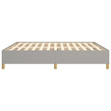 Bed Frame without Mattress Light Grey 180x200cm Super King Fabric 349869