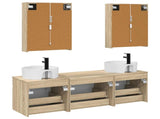 Bathroom Cabinet Set 5 pcs Sonoma Oak Engineered Wood 3406609