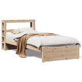 Bed Frame with Headboard without Mattress 75x190 cm 3305979