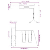 Outdoor Playset Solid Wood Pine 3279061
