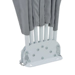 Collapsible Terrace Side Awning Grey 160 cm 44575