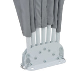 Collapsible Terrace Side Awning Grey 160 cm 44575