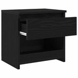 Bedside Cabinet 2 pcs Black Oak 40 x 30 x 39 cm Engineered Wood 862575