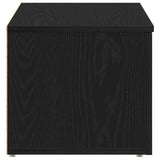 TV Cabinet with Drawer Black Oak 80x34x30 cm Engineered Wood 862484