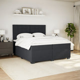 Box Spring Bed with Mattress Black 200x200 cm Velvet 3291004