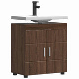 Bathroom Cabinet Set TULUM Brown Oak 60 x 34 x 63 cm 880328