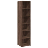 Highboard Brown Oak 40x41x185 cm Engineered Wood 3281672