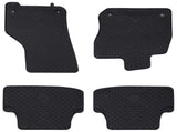 Car Mat 4 pcs Black suitable for VW GOLF VIII MHEV 2020- Rubber 42029086