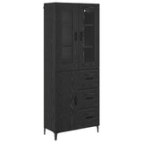 Highboard Black Oak 69.5 x 34 x 180 cm Engineered Wood 3416229